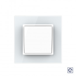 Механический выключатель звонкового типа Livolo 1 клавиша Белый