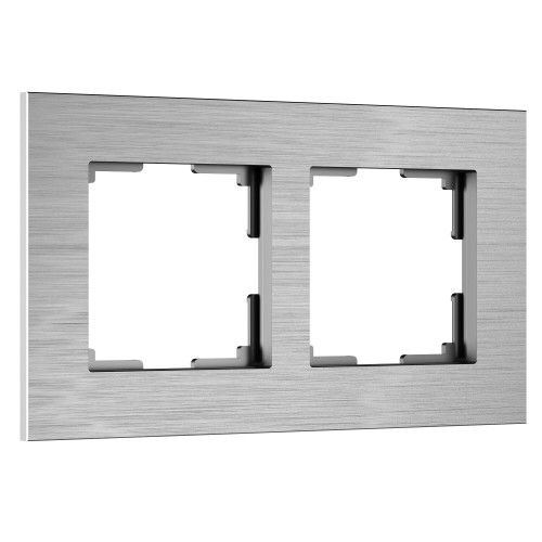 Купить Рамка из металла на 2 поста АluMax алюминий в rum24.ru