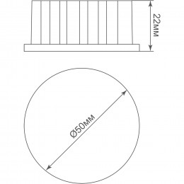 Светодиодный модуль Donel 7W 3000K MR16 220-240V 600Lm 38° Dim Triac DN05001W7MWDim