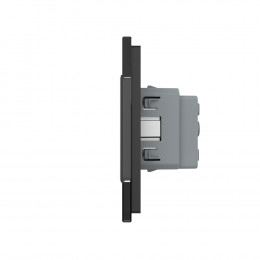 Розетка электрическая пять постов 220В LIVOLO черная VL-C7C5EU-12