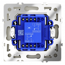 Перекрестный переключатель встраиваемый VOLTUM S70 одноклавишный (сталь) VLS010505