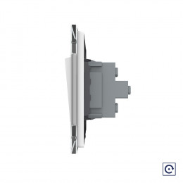 Механический выключатель звонкового типа Livolo 2 клавиши Белый