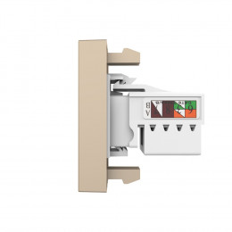 Розетка компьютерная LIVOLO RJ-45 золотая BB-C7-1C-13 (механизм)