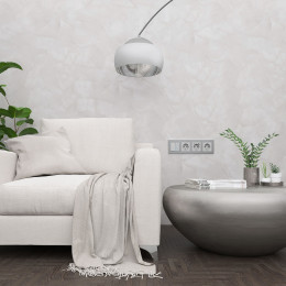 Рамка из металла на 4 Аluminium алюминий