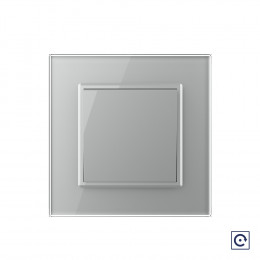 Механический выключатель звонкового типа Livolo 1 клавиша Серый