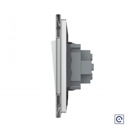 Механический выключатель звонкового типа Livolo 1 клавиша Серый