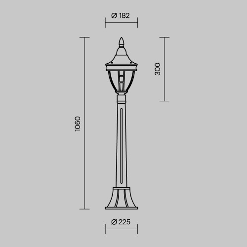 Купить Ландшафтный светильник Rivoli  60W IP44 Черный Maytoni O026FL-01B в rum24.ru фото: 6