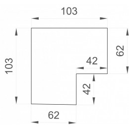 Угол профиля Denkirs TR3041-AL