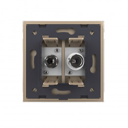 Розетка ТВ-Спутник LIVOLO золотая VL-C791VST-13