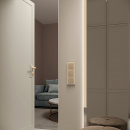 Рамка из стекла на 3 поста Favorit молочный