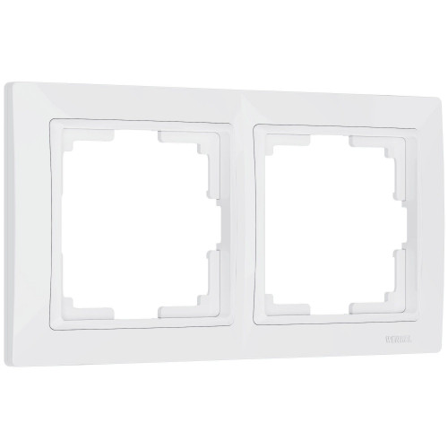 Купить Рамка из поликарбоната на 2 поста Snabb Basic белый в rum24.ru