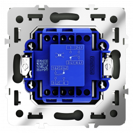 Перекрестный переключатель встраиваемый VOLTUM S70 одноклавишный (черный матовый) VLS010508