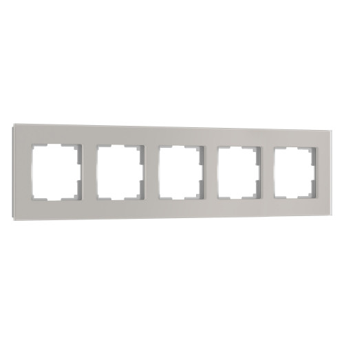 Купить Рамка из стекла на 5 постов Senso дымчатый soft-touch в rum24.ru