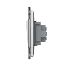 Одноклавишный механический выключатель Livolo, 1 пост, цвет серый