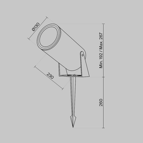 Купить Ландшафтный светильник Bern 3000 30W IP65 Графит Maytoni O050FL-L30GF3K в rum24.ru фото: 7