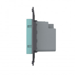 Терморегулятор пола Livolo 16А, сенсорное управление, датчик воздуха, цвет зеленый (механизм)