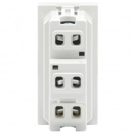 Переключатель 10А, 1 мод., бел. (22.5х45мм), серия (тип) DA DAF12W