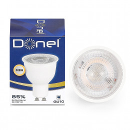 Светодиодная лампа Donel GU10 9W 3000K MR16 220-240 675Lm 60° DN03003W9GU10