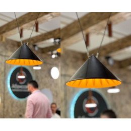 Подвесной светильник ITALLINE IT03-1430 black/orange