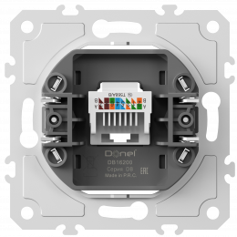 Механизм розетки RJ45 одиночная cat.5/ClassE-8, серия DB DB16200