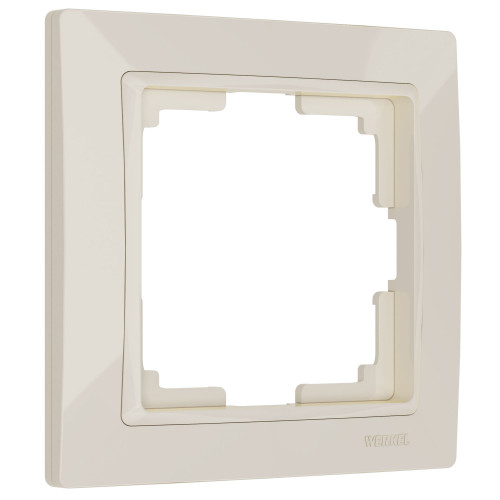 Купить Рамка из поликарбоната на 1 пост Snabb Basic слоновая кость в rum24.ru