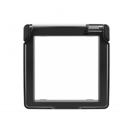 Водонепроницаемая крышка для розетки Livolo, цвет черный VL-C7-1WF-12