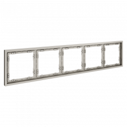 Рамка пластиковая VOLTUM S70 на 5 постов, (кашемир) VLS100503