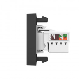 Розетка компьютерная LIVOLO RJ-45 черная BB-C7-1C-12 (механизм)