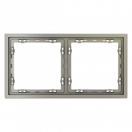 Рамка пластиковая VOLTUM S70 на 2 поста, (шелк) VLS100204