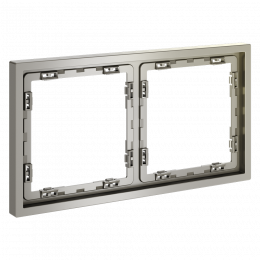 Рамка пластиковая VOLTUM S70 на 2 поста, (шелк) VLS100204