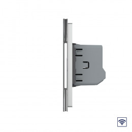 Сенсорный выключатель Livolo с функцией радиоуправления, 3 клавиши (1-1-1), 3 поста, цвет серый