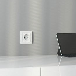 Рамка из поликарбоната на 1 пост Snabb Basic белый