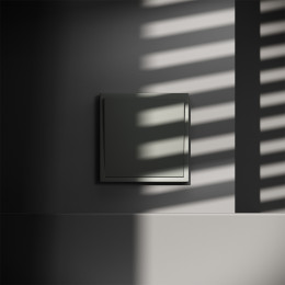 Перекрестный переключатель встраиваемый VOLTUM S70 одноклавишный (титан) VLS010506