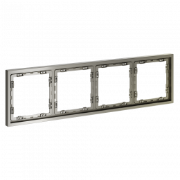 Рамка пластиковая VOLTUM S70 на 4 поста, (шелк) VLS100404