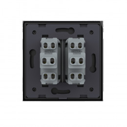 Механический выключатель Livolo 2 клавиши Черный