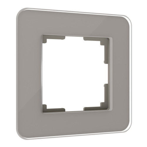 Купить Рамка из стекла на 1 пост Elite дымчатый W0012417 в rum24.ru