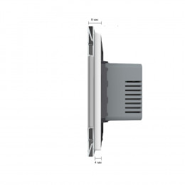 Терморегулятор пола Livolo 16А, сенсорное управление, датчик воздуха, 1 пост, цвет белый