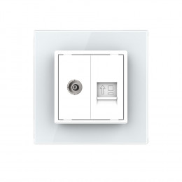 Розетка ТВ-Компьютер LIVOLO белая VL-C791VC-11