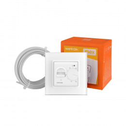 Терморегулятор Welrok MEX для рамки LIVOLO с механическим управлением, датчик пола 3 м, цвет белый