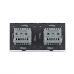 Сенсорный выключатель Livolo 3 клавиши (2-1), 2 поста, цвет белый