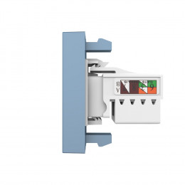 Розетка интернет RJ-45 кат. 6 Livolo, цвет синий (механизм)