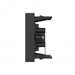 Розетка мультимедийная AUDIO RCA LIVOLO черная BB-C7-1AD-12 (механизм)