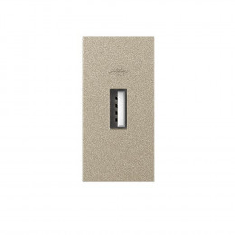 Розетка USB с блоком питания 2.1А 5В Livolo, цвет шампань (механизм)