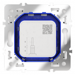 Розетка телевизионнная встраиваемая VOLTUM S70 оконечная TV+SAT, (белый глянцевый) VLS060401