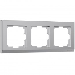 Рамка из поликарбоната на 3 поста Stark серебряный