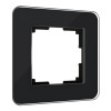 Купить Рамка из стекла на 1 пост Elite черный W0012448 в rum24.ru