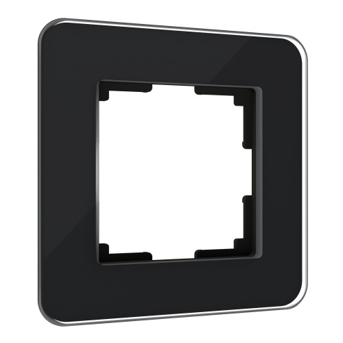 Купить Рамка из стекла на 1 пост Elite черный W0012448 в rum24.ru