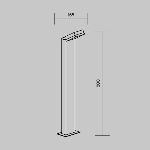 Купить Ландшафтный светильник Paso 3000 12W IP54 Черный Maytoni O595FL-L12B3K в rum24.ru фото: 7