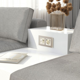 Рамка из стекла на 2 поста Senso шампань soft-touch