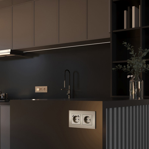 Купить Рамка из стекла на 2 поста Senso шампань soft-touch в rum24.ru фото: 3